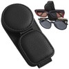 Konohan Sunglasses Holder for Car Visor Leather Eyeglass Hanger Magnetic