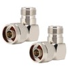 2PCS N Male to N Female Elbow Adapter RF Coaxial