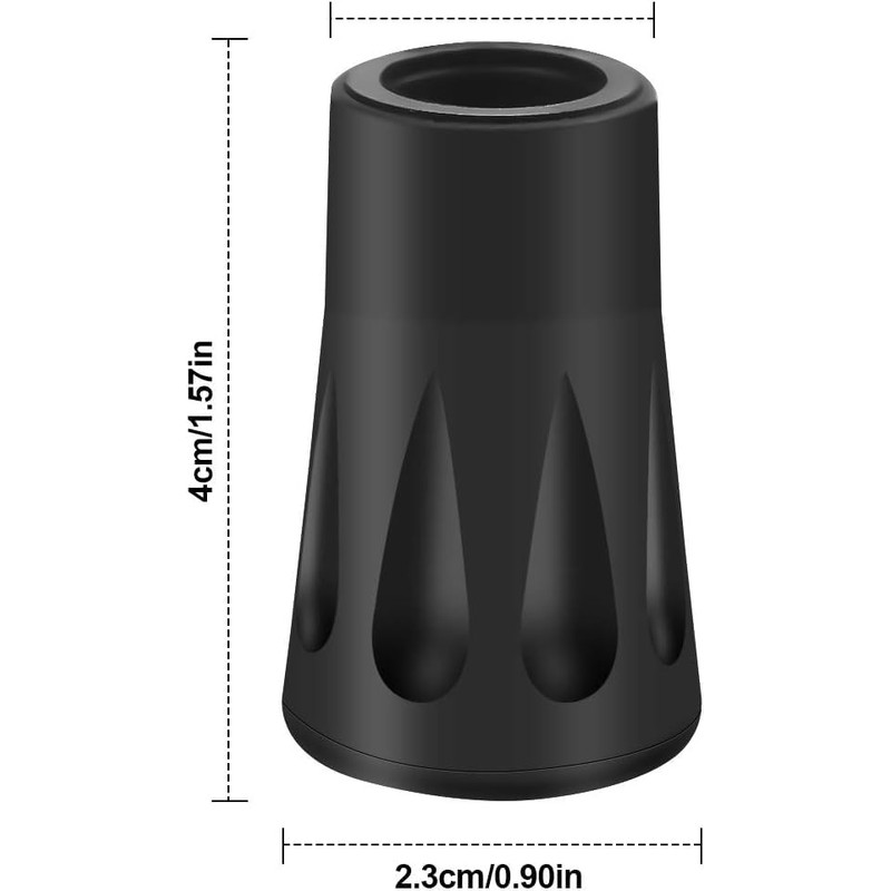 Parishop Rubber Cap Wrecking Pole Stock Cap for Trekking Pole
