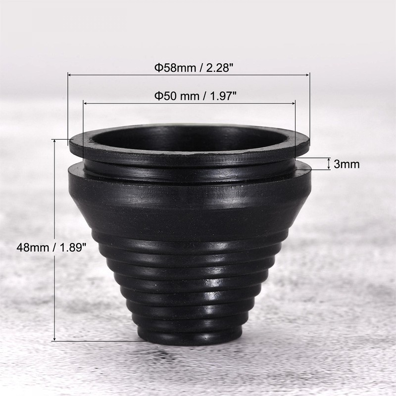 sourcing map Pack of 6 Rubber Grommets Wire Protection Thick