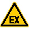 Sticker Warning Sign "Warning of Explosive Atmosphere EX" According to
