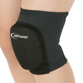 D&M #D-809JR Tricot Padded Knee Brace for Juniors (Pack of 1), Black, S