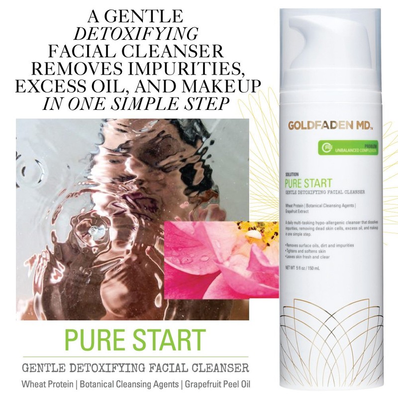 GOLDFADEN MD Pure Start Gentle Detoxifying Natural Facial Cleanser, 5