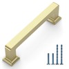 Coinkoly 10 Pack 3-3/4"(96mm) Brushed Gold Cabinet Pulls Kitchen Cabinet