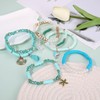 FAERLIIRY Surfer Bracelets Summer Beach Preepy Bracelets Starfish Dolphin Shell