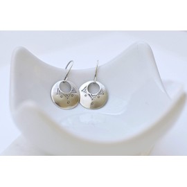 Sterling silver earrings for women boho jewelry with trendy design .925 jewelry gift for her