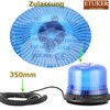 ETUKER Rotating beacon LED 12/24 V truck magnetic blue flashing