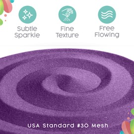 Sandsational Sparkle Wisteria Wedding Sand Art Kit, 1 Lb, Non-Toxic, Odorless, Adults, Wedding