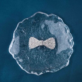 Allereya Rhinestone Crystal Hair Clips Hair Clip Crystal Bow Hair Clip Rhinestone French Hair Clips CZ Wedding Bridal Headpiece Bridal Hair Accessories for Women and Girls