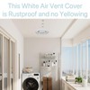 6 Inch Round Air Vent Cover, Steel Adjustable Grille for