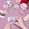 OLYCRAFT 24Pcs Half Ball Dome 8cm Clear Plastic Domes Candy