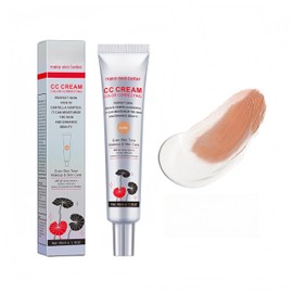 MAEPEOR Color Correcting CC Cream 5 Colors Lightweight Multi-Purpose Facial Concealer with Illuminating Finish Soothes & Hydrates Skin (01 Dark)