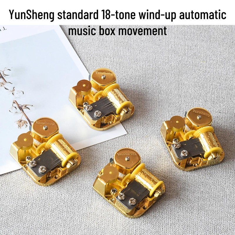 Gueiddi Music Box Mechanism, Jingle Bells 18 Note Musical Movement