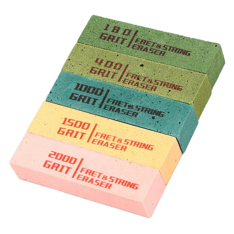 5Pcs Fret Eraser Dust Cleaner Fretboard Scrubber String Polishing Tool