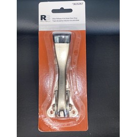 Reliabilt  Satin Nickel Step-Release Kick Down Door Stop Rubber Shoe