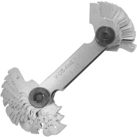 Thread Screw Pitch Gauge Measures 4-42 & 0.25 to 6.0mm - New