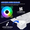 3 Pack RGB Case Fans,120mm Ultra-Quiet RGB Chassis Cooling Fans,Equiped