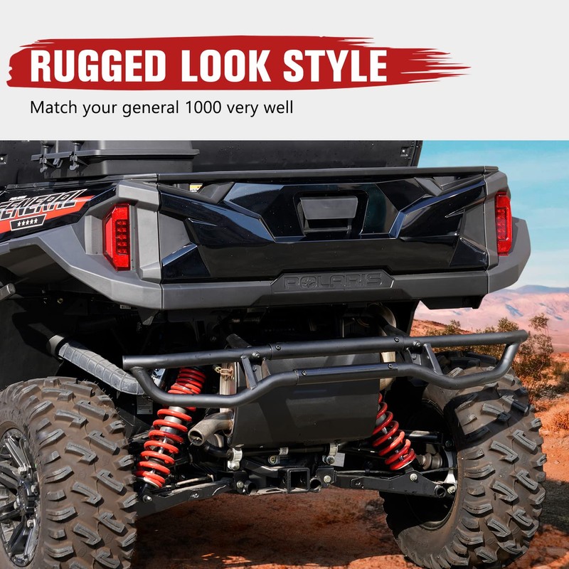 HAKA TOUGH Rear Bumper for Polaris General 1000 Accessories 2016-2024,
