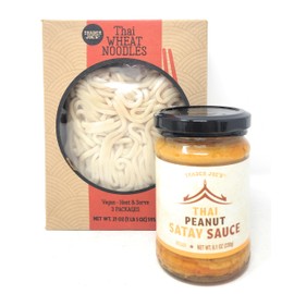 Trader Joe's Thai Wheat Noodles & Peanut Satay Sauce Meal Kit