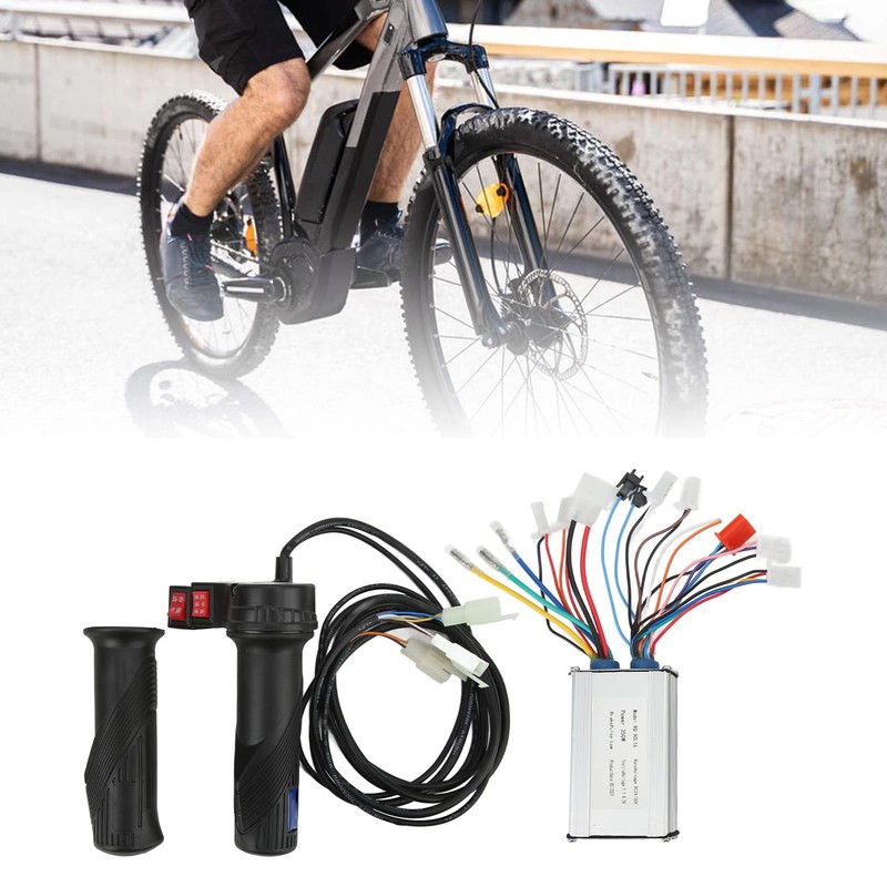SPYMINNPOO Electric Bicycle Brushed Speed Controller Kit, 350W 24V/36V Controller
