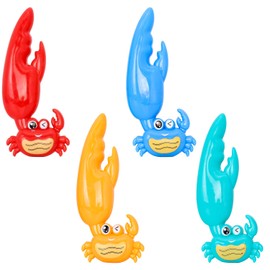 TOPWAYS Pool Diving Toy Set 4 Diving Crab Diving Torpedoes Swimming Underwater Pool Training Toys Diving Games Training Children's Gifts (4PCS Crab)