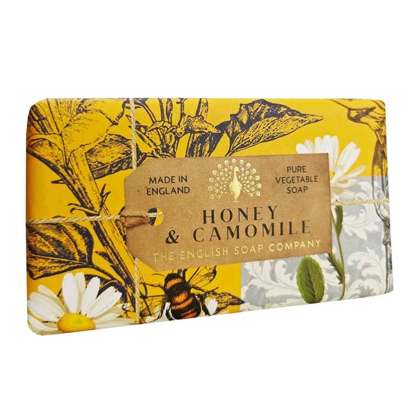 The English Soap Company, Vintage Wrapped Shea Butter Soap, Honey & Camomile, 200g