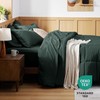 Bedsure Forest Green King Size Comforter Set - 7 Pieces