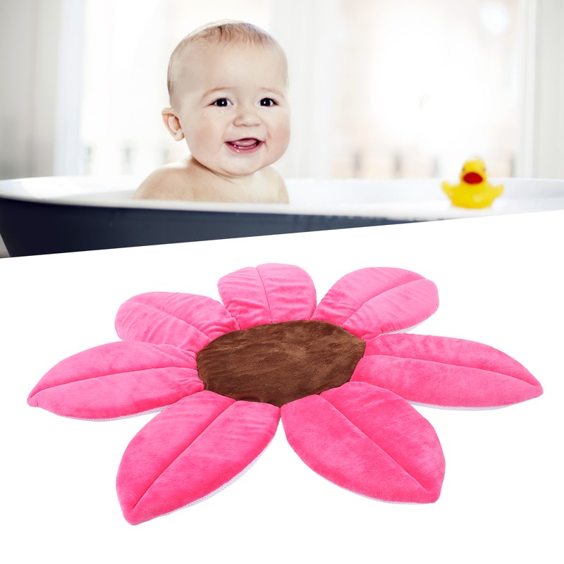 Sunflower Baby Bath Head Support Soft Skin Friendly Short Plush