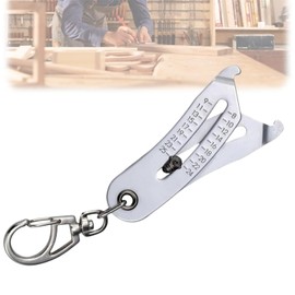 Portable Precise Thread Size Tester, Inch and Metric Thread Gauge, Tool for Quick and Precise Measurement for Screw and Nut Identification for Most Nuts and Bolts