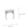 SHINEOFI 100PCS U-Shaped PVC Clamps for Electrician Tube Support Wire
