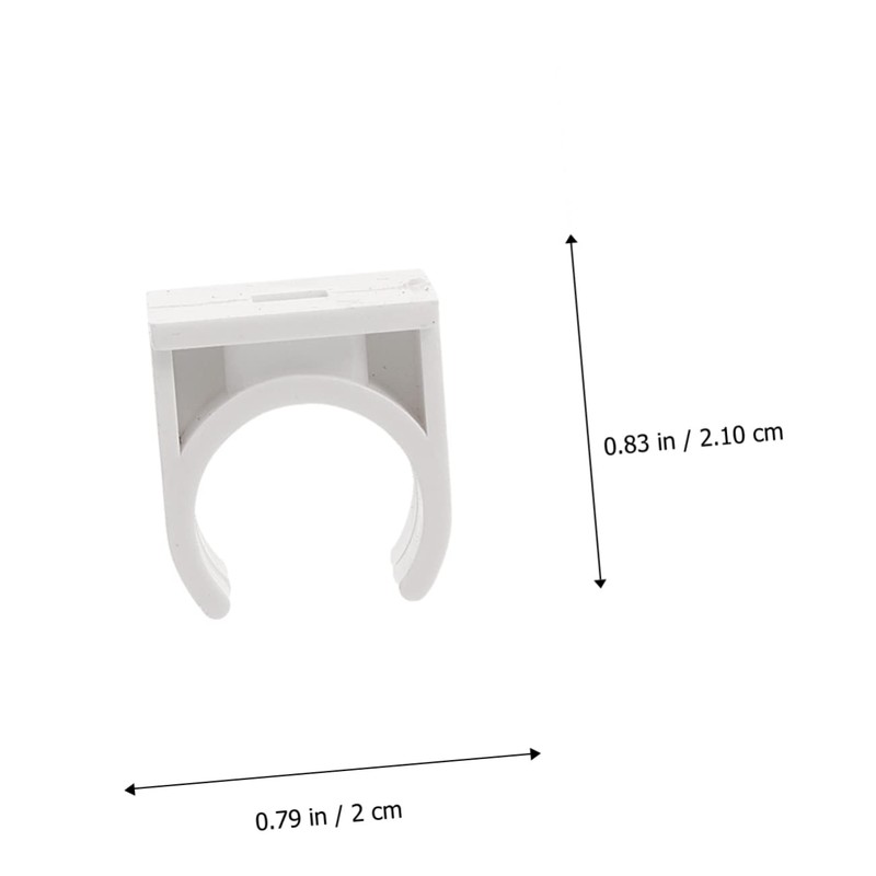 SHINEOFI 100PCS U-Shaped PVC Clamps for Electrician Tube Support Wire