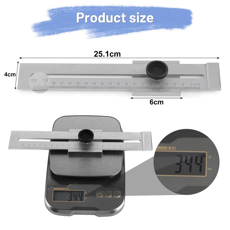 LALAGO Precision Marking Gauge 200 mm, Marking Tool Marking Gauge