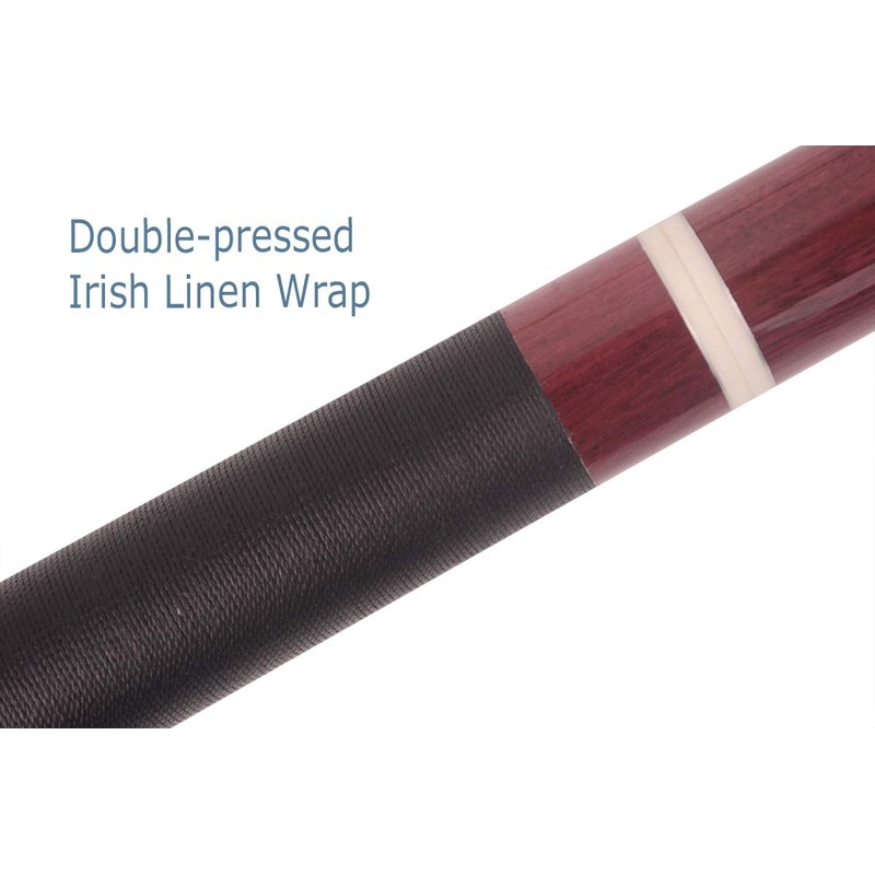 AB Earth Heavy 3-Piece Jump Break Cue 19oz/20oz/21oz/23oz/25oz/28oz (Maroon, 25oz)