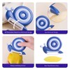 Fjquamitix Vegetable Peeler Snail Shape Design with Ceramic Blade Non-Slip