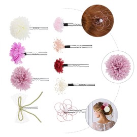Baluue 1set Japanese Floral Hair Stick Elegant Hair Fork for Women for Special Occasions Comfortable and Stylish