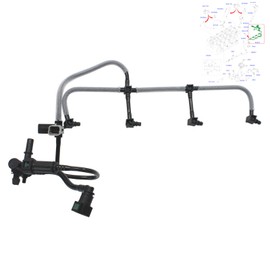 BIAREN Leak Off Fuel Pipe With Sensor For Ford Transit Connect Focus Mk2 C-Max Mondeo Mk4 Galaxy S-Max 1.8 TDCI 1521487 4M5Q9K022AG