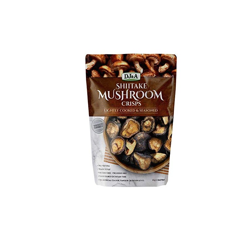 Shitake Mushroom Crisps Lightly Cooked & Seasoned 5.29 oz. (Pack