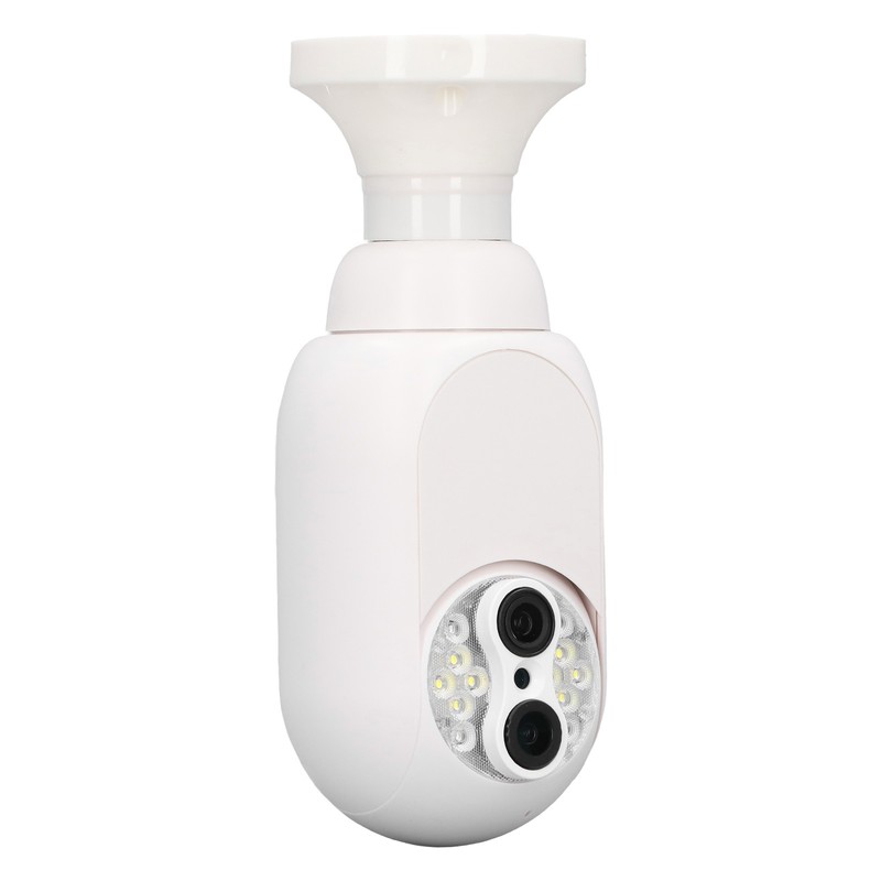 Home Security Camera 1080P Dual Lens 15X Magnification E27 Colorful