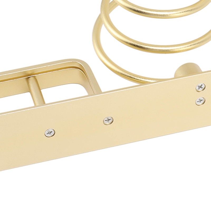 Hair Dryer Holder Hair Straightener Storage Bracket Rack Space Aluminum