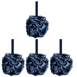 Healeved 4pcs Loofah Bath Sponge Soft Exfoliating Shower Puff for Gentle Body Cleansing for Family Use and Travel Each