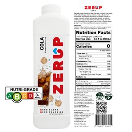 Zerup Zero Sugar Soda Pack of 4 (Cola, Lemon Lime, Rootbeer, Grape), Sugar-Free Water Enhancer, Zero Calories and Sugar, Keto Friendly, Ideal for Sparkling Water, Shakes, Smoothies, Ice Making, Great for Party, Indulgent Taste 33.8 Oz (1L)