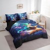 Cartoon Dragon Bedding Set,Mysterious Jungle Moon Night Full Comforter Set
