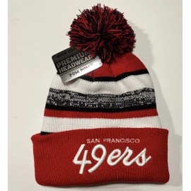 Unbranded San Francisco 49er’s Fleece Line Embroidered Tassel Hats