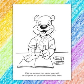 ZOCO - Car Dealership Supplies - Our New Car Activity and Coloring Books for Kids in Bulk - Pack of 50 - Promotional Item - Gifts for Kids - with Crayons