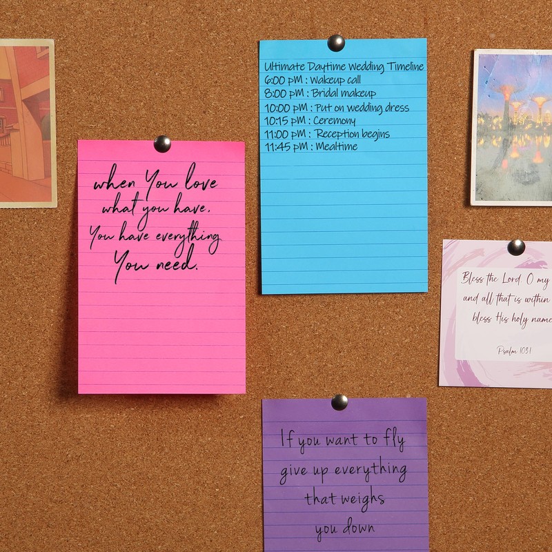 Mr. Pen- Sticky Notes, 3"x4", 6 Pads, 360 Sheets, Multicolor,