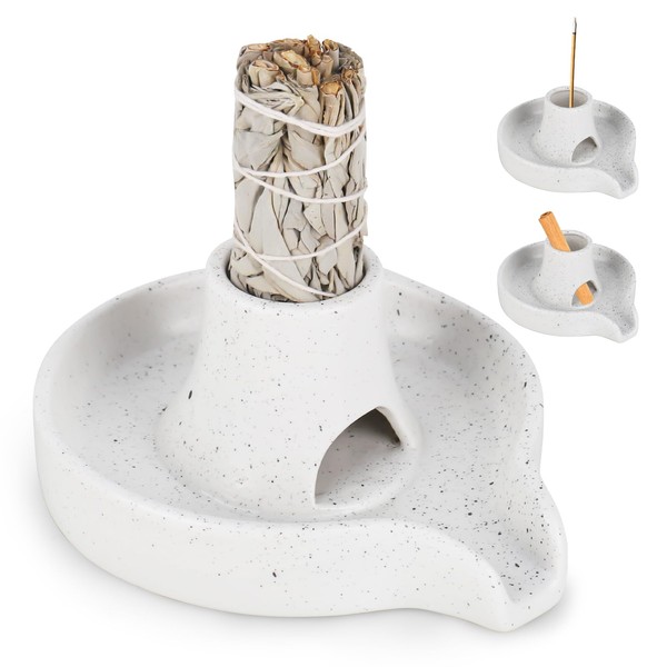 elthmpr Palo Santo Incense Bowl - 3 in 1 Burning