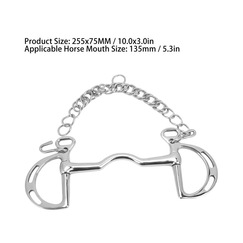 Horse Bit Stainless Steel Snaffle Bit Chain for Horse Mouth