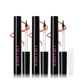 Erinde 3Pcs Peel-off Delineador de Labios, Delineador de Labios de Resistente al Agua y Larga Duración, Lápiz de Labios Mate Despegable, Tinte de Labios Peel-Off Tatuaje para Mujeres，#3+#4+#5