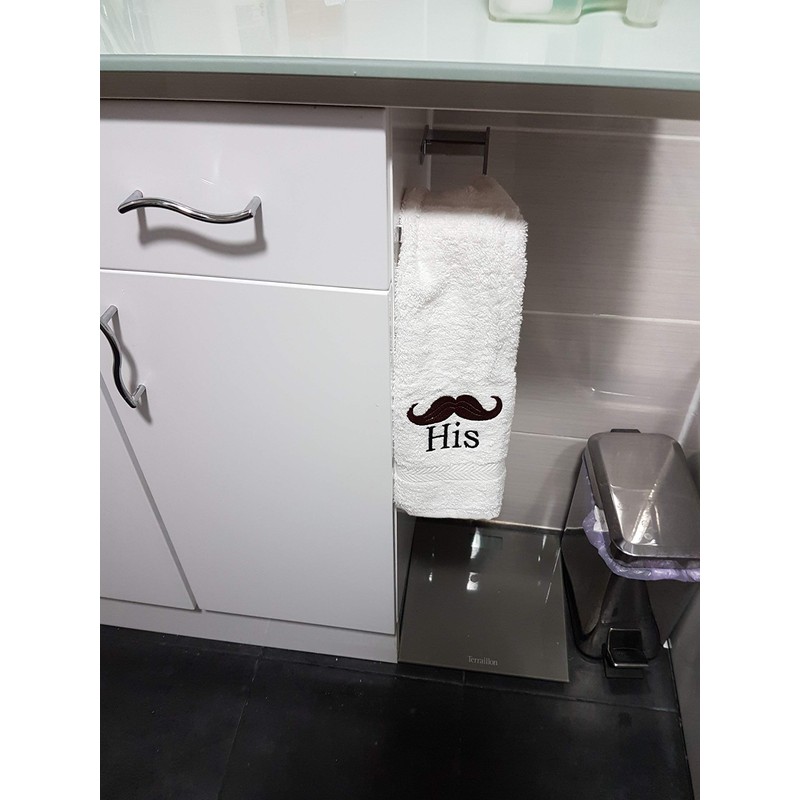 Lex's Linens Set of 2 Embroidered His & Hers Guest