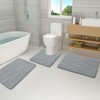 Buganda Memory Foam Bathroom Rug Mat 47x17, Extra Soft and